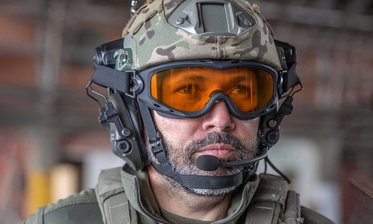 WILEY X SPEAR okuliare taktické - dymové + číre sklá + light rust / matný čierny rám