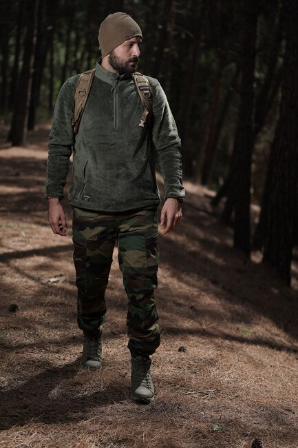 Pentagon Grizzly pulover, camo green