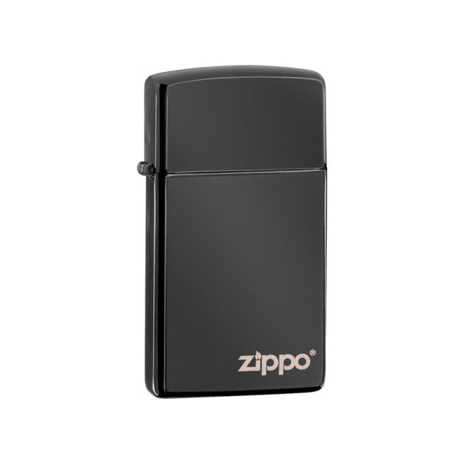 Zippo Ebony™ Slim® bencinski vžigalnik, temno siv