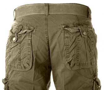 Mil-tec Vintage kratke hlače Prewash olivne barve