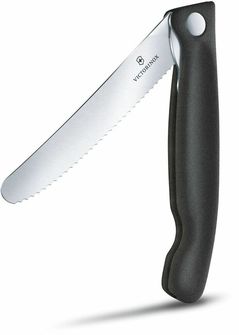 Victorinox zložljivi nož za paradižnike, črn