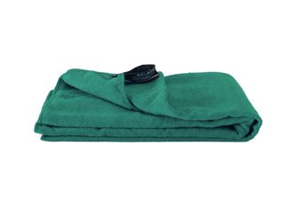 BasicNature Frotirna brisača 75 x 150 cm oceansko zelena z rokavom