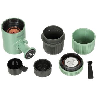 MFH Nanopresso aparat za espresso s pokrovom, zelen