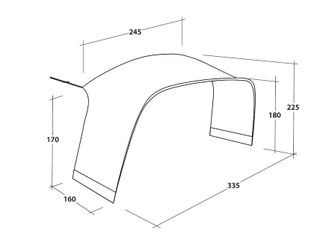 Outwell Priključek za šotor za zavetje Air Shelter
