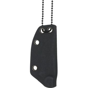 BlackField, nož za okoli vrat, črn, 12,5 cm