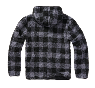 Brandit pulover iz flisa Teddyfleece Worker, črna/siva