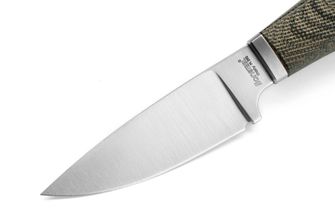 Nož Lionsteel s fiksnim rezilom in ročajem iz mikarte WILLY WL1 CVG