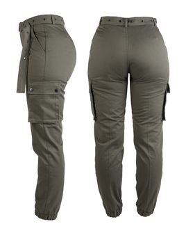 Mil-Tec vojaške ženske hlače olivna