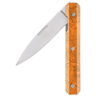 Akinod A03M00016 žepni nož 18h07, oranžna barva v središču mesta