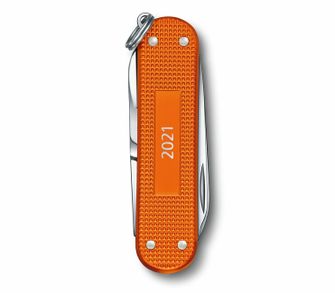 Victorinox Classic Alox LE 2021 večnamenski nož 58 mm, oranžna barva, 5 funkcij