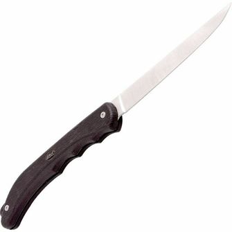Eka Duo Black ribiški in kuhinjski nož 13 cm, črna barva, guma, ovitek