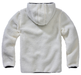 Brandit pulover iz flisa Teddyfleece Worker, bela