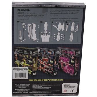 Papirnati strelci Komplet zložljivih pištol Papirnati strelci Zombie Magazine, 2 pakiranja