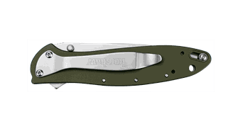 Kershaw LEEK - OLIVE žepni nož 7,6 cm, olivno zelena, aluminij