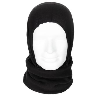 MFH Kravata s pokrivalom za glavo, flis, črna