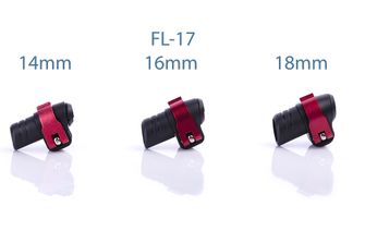 Warp ND - flip-lock mehanika FL-17 črna plastika/rdeča ALU ročica/rdeča matica, za premer 16 mm
