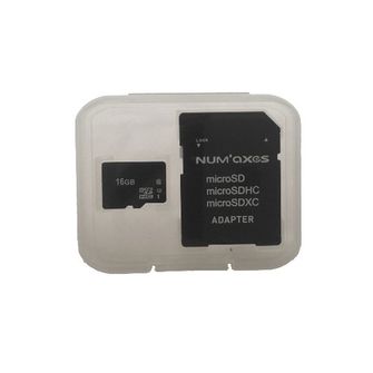 NUM´AXES 16GB Micro SDHC pomnilniška kartica Class 10 z adpaterjem