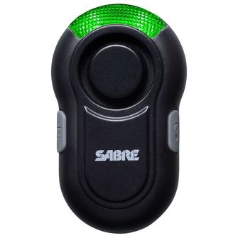 SABRE RED Clip-On LED osebni alarm, 120db, črn