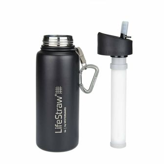 LifeStraw Go Filtrirna steklenica iz nerjavečega jekla 700ml črna