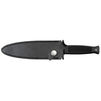 Fox Outdoor obojestranski nož za škornje z nožnico, gumijast ročaj