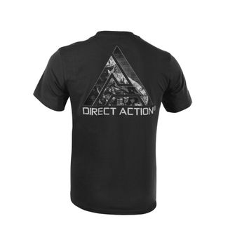 Direct Action® Majica Logo D.A. (#3) - Cotton - črna