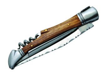 Laguiole DUB050 žepni nož, rezilo 12 cm, izvijač, ročaj iz zebrastega lesa