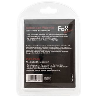 Fox Outdoor Hot Pack takojšen vir toplote, za večkratno uporabo, prozoren