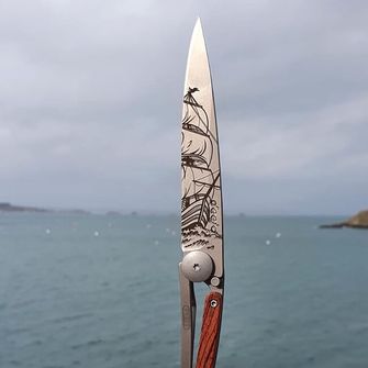 Deejo zložljivi nož Tattoo Corsair coralwood