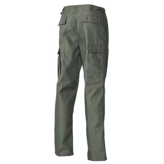 MFH taktične hlače US Combat BDU z ojačanim sedežem in koleni, OD zelene barve