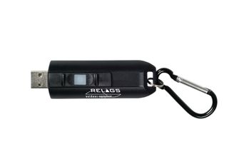 BasicNature USB LED obesek za ključe črn