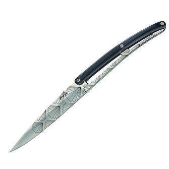 Deejo komplet 6 nožev bleščeče rezilo ročaj črn ABS design Art Deco