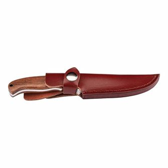 Univerzalni nož Herbertz za pas 9 cm, damask, les Cocobolo, usnjeno ohišje