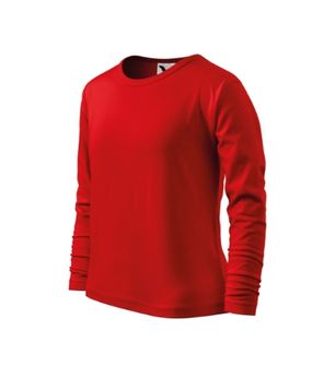 Malfini Fit-T LS otroška majica z dolgimi rokavi, rdeča