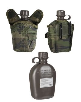 Mil-Tec Steklenica poljska US IMPORT 1l z ovitkom woodland