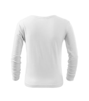 Malfini Fit-T LS otroška majica z dolgimi rokavi, bela