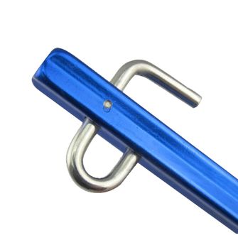 BasicNature Stabilni šotorski žebljički 30 cm modri 4 kosi
