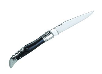 Laguiole DUB041 žepni nož, rezilo 11 cm, jeklo 440, ročaj črn rog