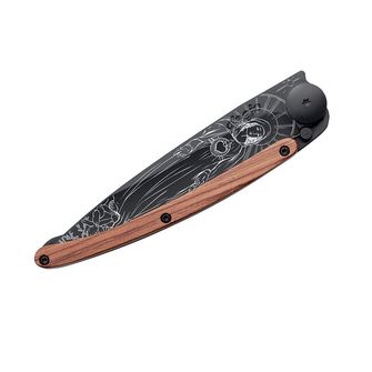 Deejo zložljivi nož Black tattoo coralwood madona