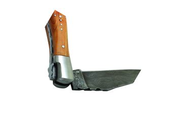 Laguiole DUB070 žepni nož, rezilo 12 cm, damascensko jeklo, ročaj brin