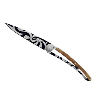 Deejo zložljivi nož Tatto Tribal juniper wood
