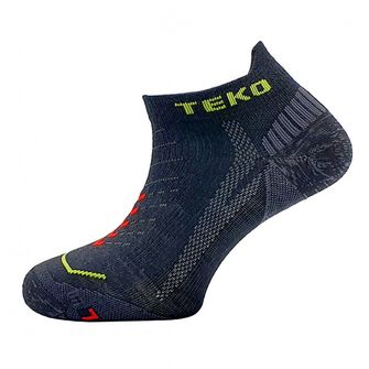 TEKO Nizke ultralahke tekaške MERINO nogavice eco RUN 1.0 ULTRA, črne