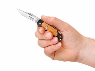 Böker Manufaktur Solingen Boy Scout Lightweight Olive žepni nož 5,7 cm, olivni les, G10