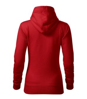 Malfini Cape ženska majica s kapuco, rdeča