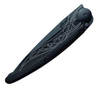 Deejo zložljivi nož Black tattoo ebony wood Elven blade