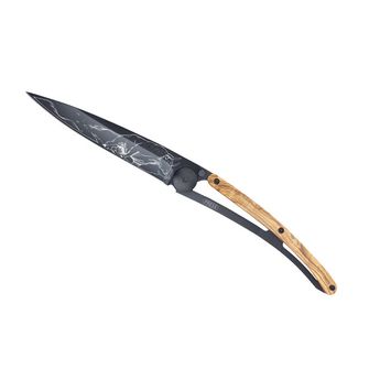 Deejo zložljivi nož Tattoo Black olive wood Taurus