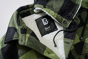 Brandit Lumber jakna s kapuco, črna/olivovka