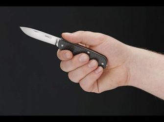 Böker Plus Tech Tool Carbon 1 žepni nož 7,1 cm, črn, G10, ogljikova vlakna