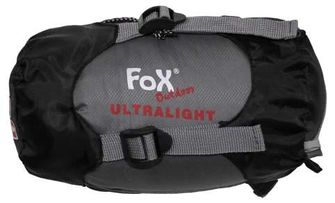 FOX ultralight izjemno lahka spalna vreča + 11/+ 21 °C, siva