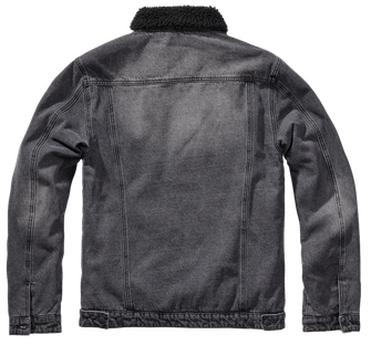 Brandit Sherpa denim jakna s kožuhom, črna