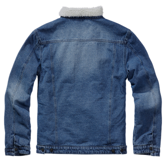Brandit Sherpa denim jakna s kožuhom, modra